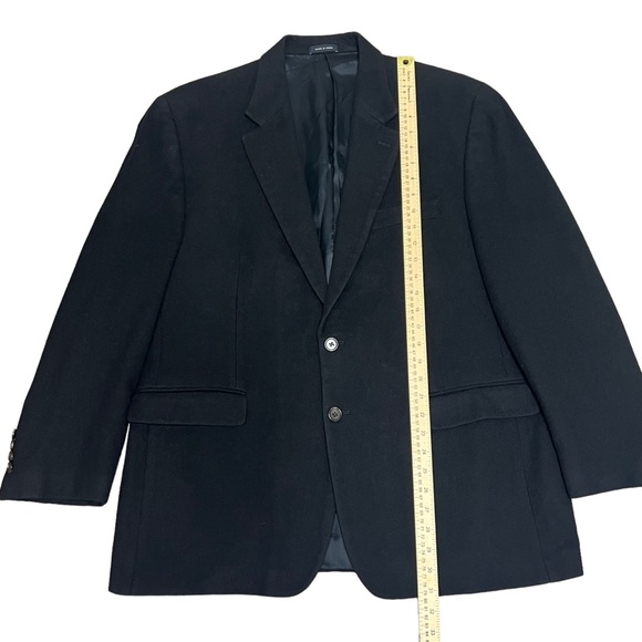 Ralph Ralph Lauren Loro Piana Jacket Men’s 44R Camel Hair Suit Coat Italy Black - Picture 6 of 11